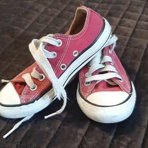 Hot pink converse size 11